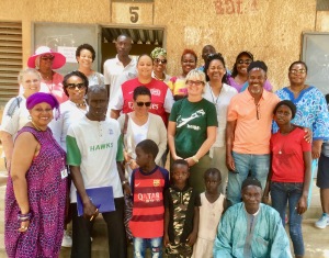 Ashay U at Senegalese school